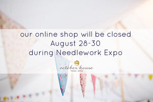 Reminder: online shop closed during expo