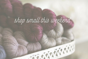 Shop small this weekend!