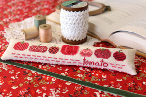Tomato Row - A Skinny Mini Pattern - Cross Stitch Pattern