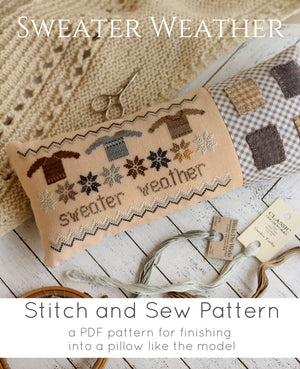 STITCH & SEW PATTERN - Sweater Weather